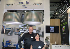 Bas van der Elst and Nicolle Peetoom in their brand new booth.